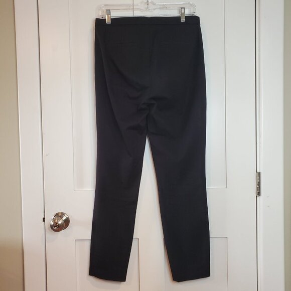 J CREW SZ 4 Tall Women's Martie Cropped Stretch Cotton-blend Classic Black Pants - Picture 4 of 7